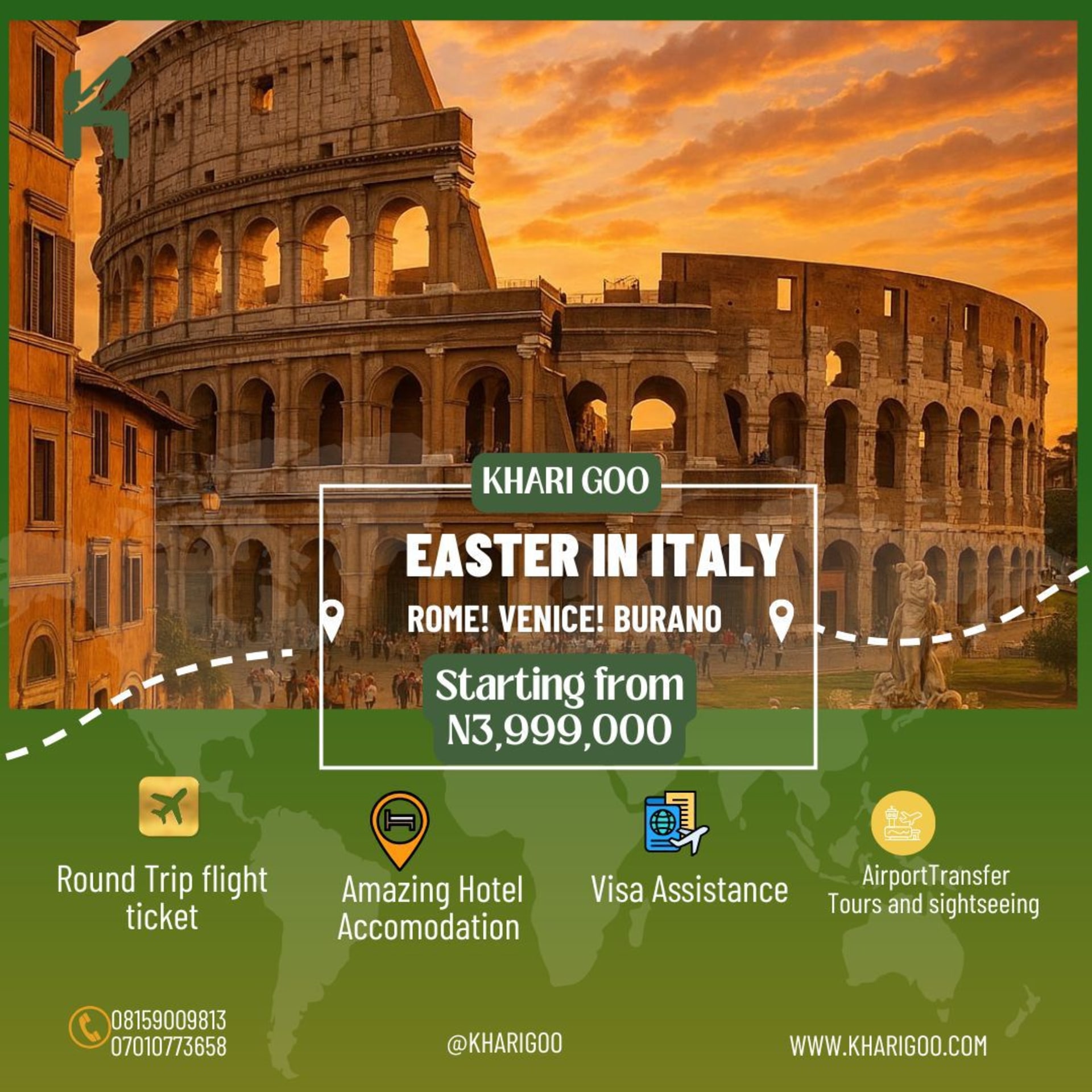 EASTER HOLIDAYS IN ITALY